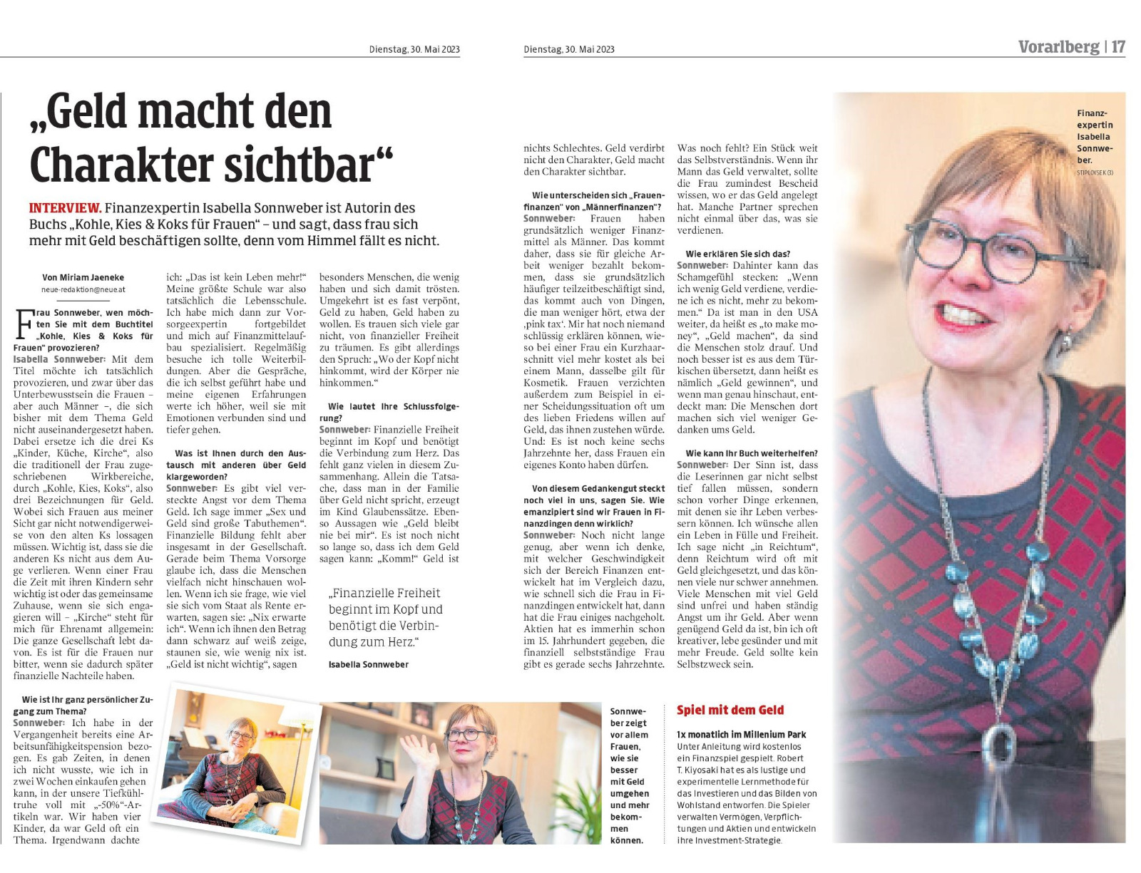Interview in der Neuen Vorarlberger Tageszeitung